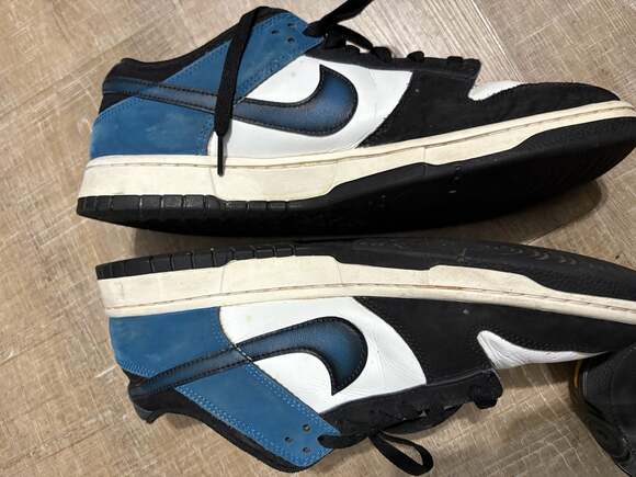 Nike Dunk Low Airbrush Industrial Blue FD6923-100 - Picture 6 of 6
